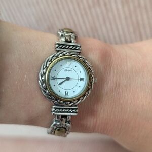 Brighton Silver and Gold Women's Bracelet Watch